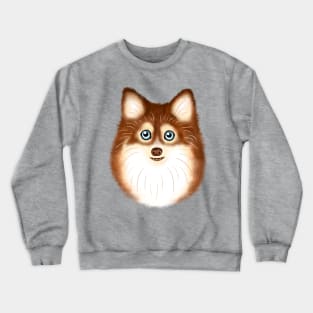 Red Pomsky Crewneck Sweatshirt